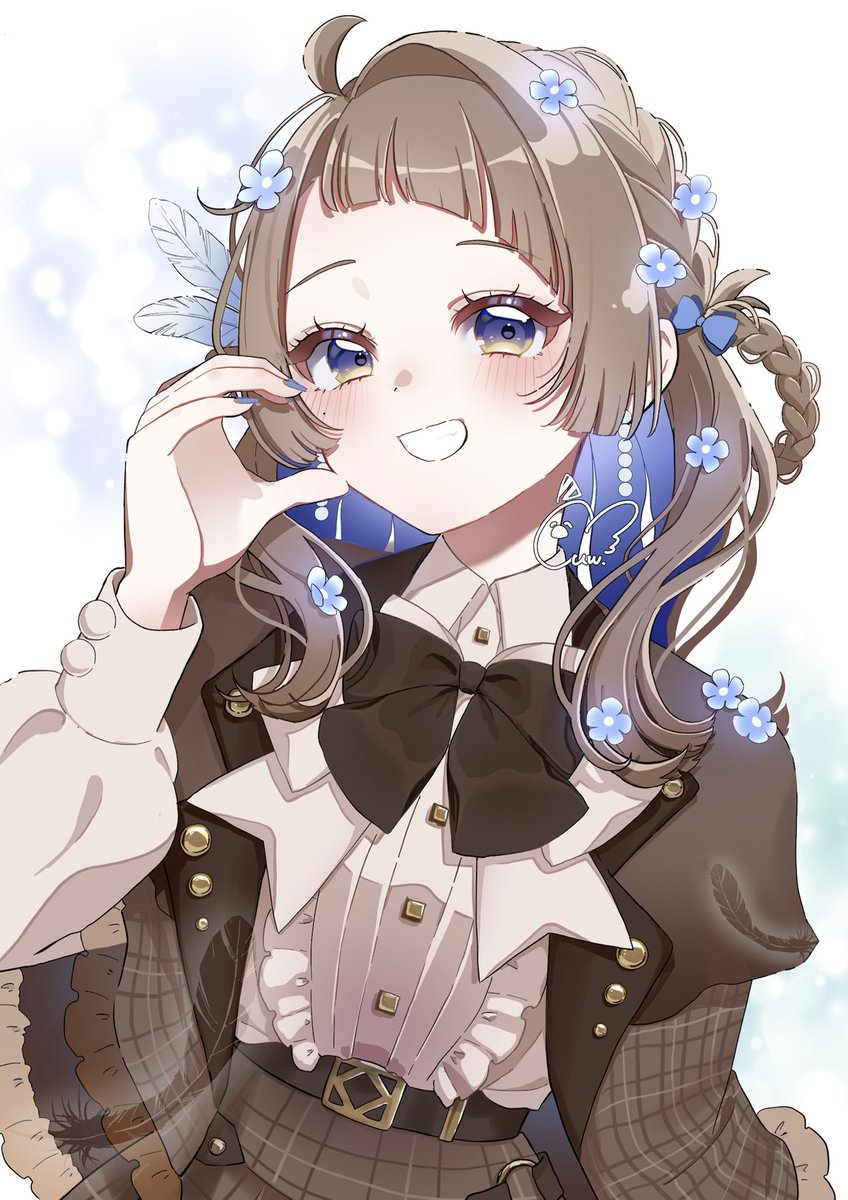 uwa_illust_v16v's tweet photo. 誕生日！
そして代理の羽ちゃんも1周年
一次創作垢の方でお世話になってます！🪽 https://t.co/5uMvqgyznG