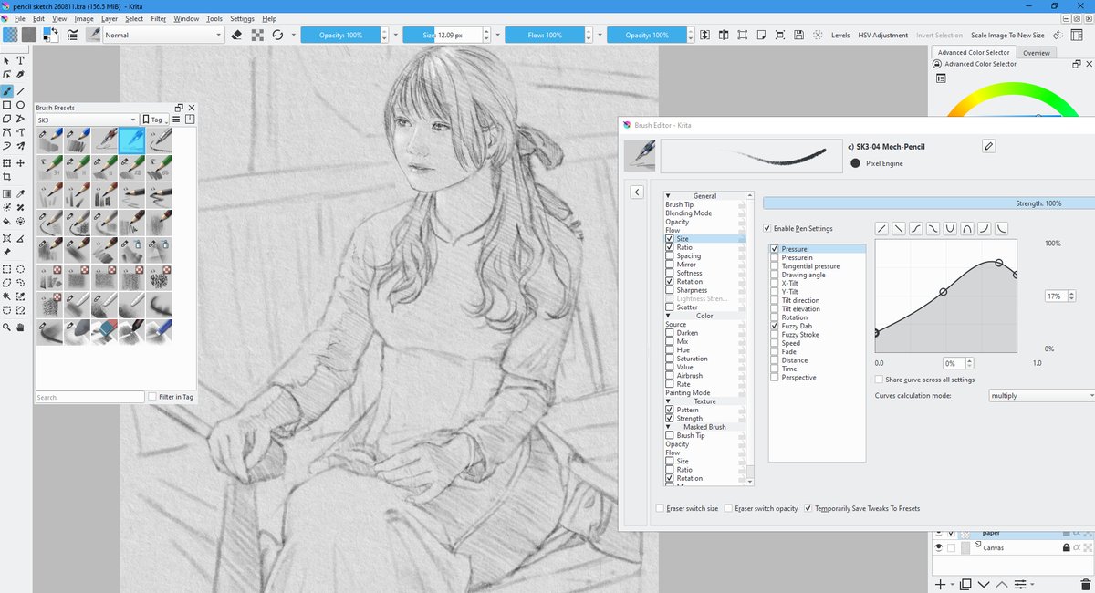 ArielWinds's tweet photo. Tried Krita SK3 pencils. There are a few elements that are tricky, and I haven't quite mastered them yet, but glad they developed various real paper textures.
https://t.co/9XfSIeLBBF https://t.co/VLS82uR5RX