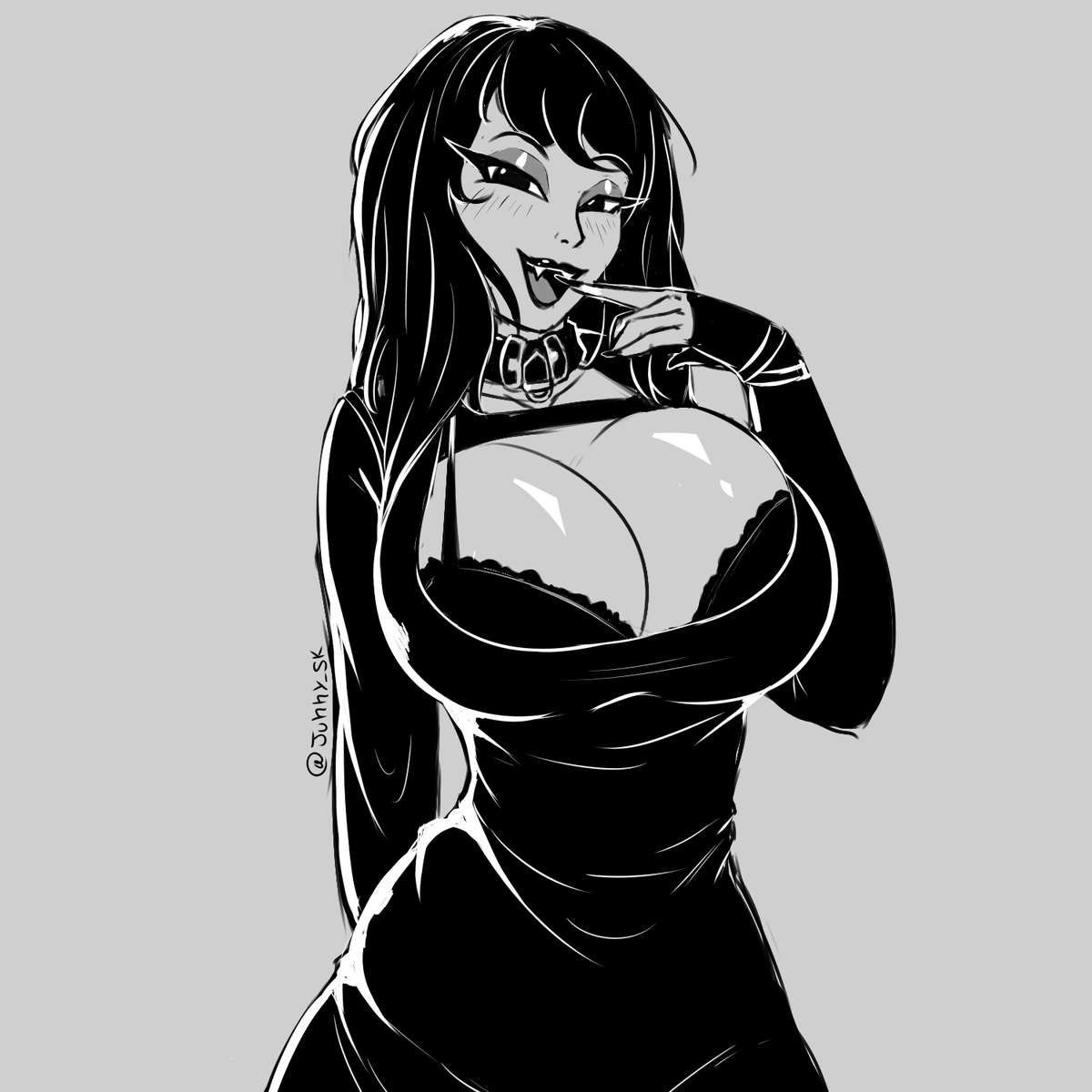 Junny_Sk's tweet photo. I've felt like drawing @pinkchyu  since yesterday, and well, I finally did it lol
I really like how it turned out n.n

#fanart #pinkchyu #gothgirl https://t.co/W0yPYWdNKd