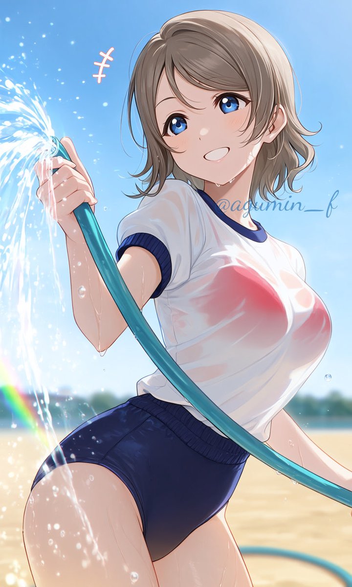 agumin_sub's tweet photo. こちらは意図して透けさせたのを😏

#渡辺曜
SFW
AIart

3、4枚目はさらにちょこ〜っと手を加えてみた😁 https://t.co/mJjSQAISFa