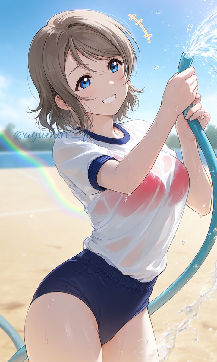agumin_sub's tweet photo. こちらは意図して透けさせたのを😏

#渡辺曜
SFW
AIart

3、4枚目はさらにちょこ〜っと手を加えてみた😁 https://t.co/mJjSQAISFa