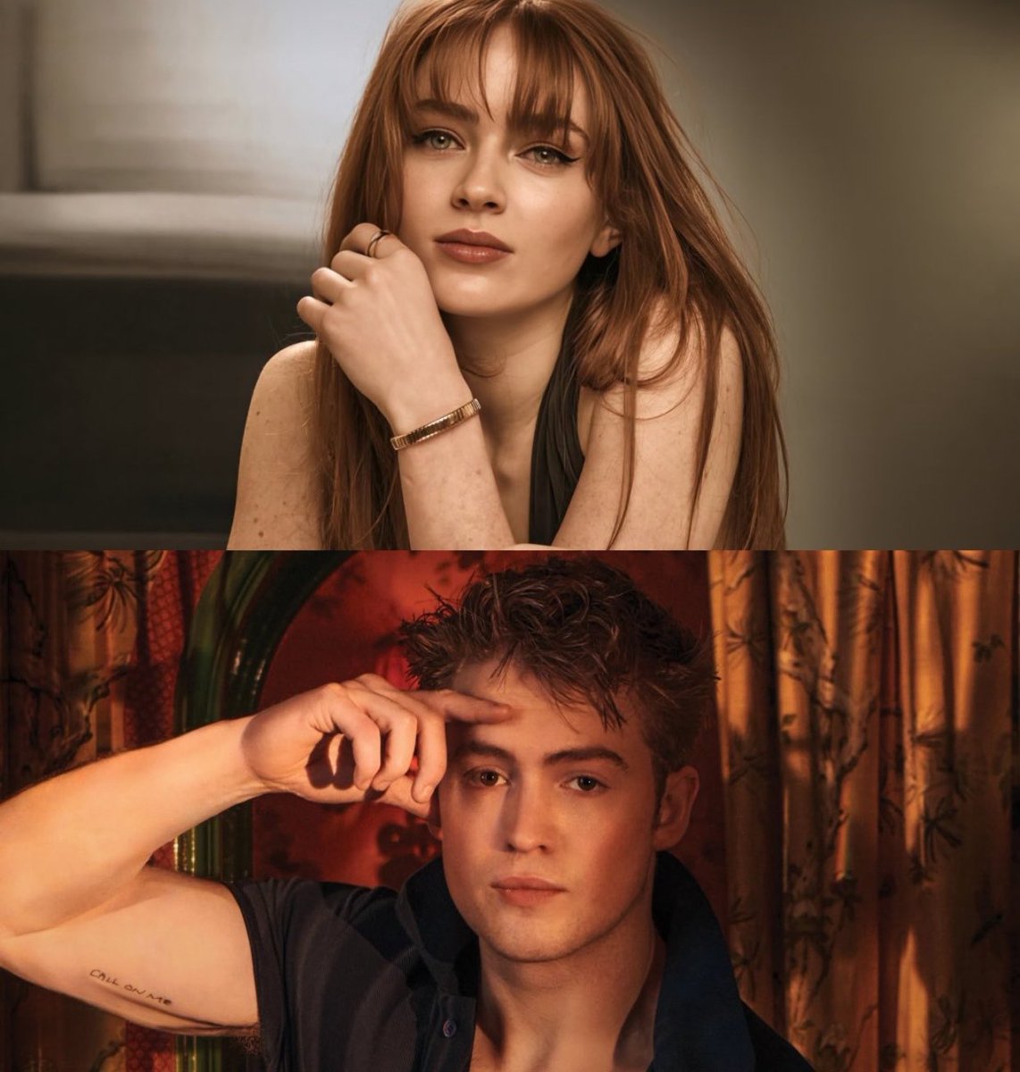 cyclopsnews's tweet photo. Kit Connor and Sadie Sink is currently older than Sophie Turner and Tye Sheridan compared to when they were first cast as Cyclops and Jean Grey.

For comparison Sophie Turner and Tye Sheridan were both 18 and Kit Connor is 22 and Sadie Sink is 24. https://t.co/CZ2LzLugqP
