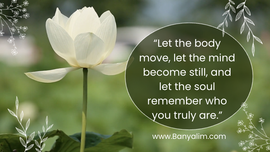 BanyaLim's tweet photo. Your body was made to move.
Your mind was made to find stillness.
And somewhere between the two, you reconnect with your soul. https://t.co/NRYxZe2StT https://t.co/61w1fRAIpV