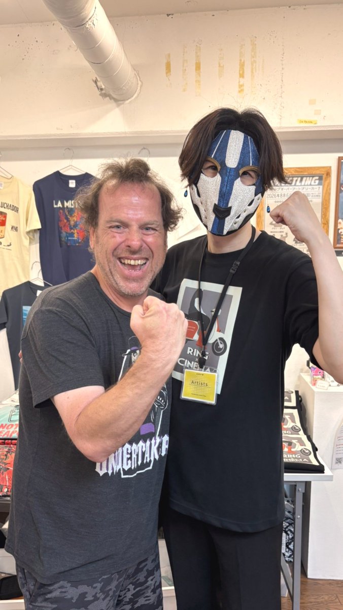 LaMistica_shop's tweet photo. #プロレス芸術祭 最終日は15時まで！

これまでの特別ゲストはプロレスから棚橋さん、藤波さん！

そして今年はジェフ・カッツP！
たくさんの方々にご来場頂けたのはカッツさんのおかげです。

日本への愛をありがとうございます！

カッツさんや芸術祭については後日、改めてポストします☺️ https://t.co/mtwjFvA0w3