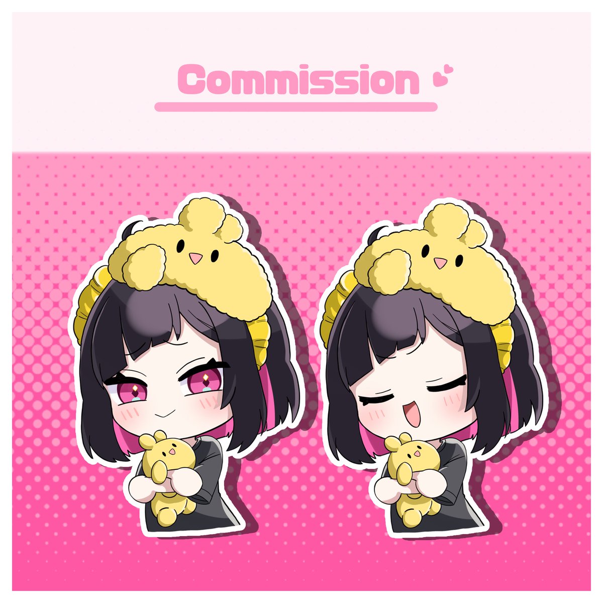 aduki24's tweet photo. 【Commission】

有償依頼にて等身イラスト・デフォルメイラストを描かせて頂きました！
ご依頼ありがとうございました‼️ https://t.co/AGrPVo4dIh