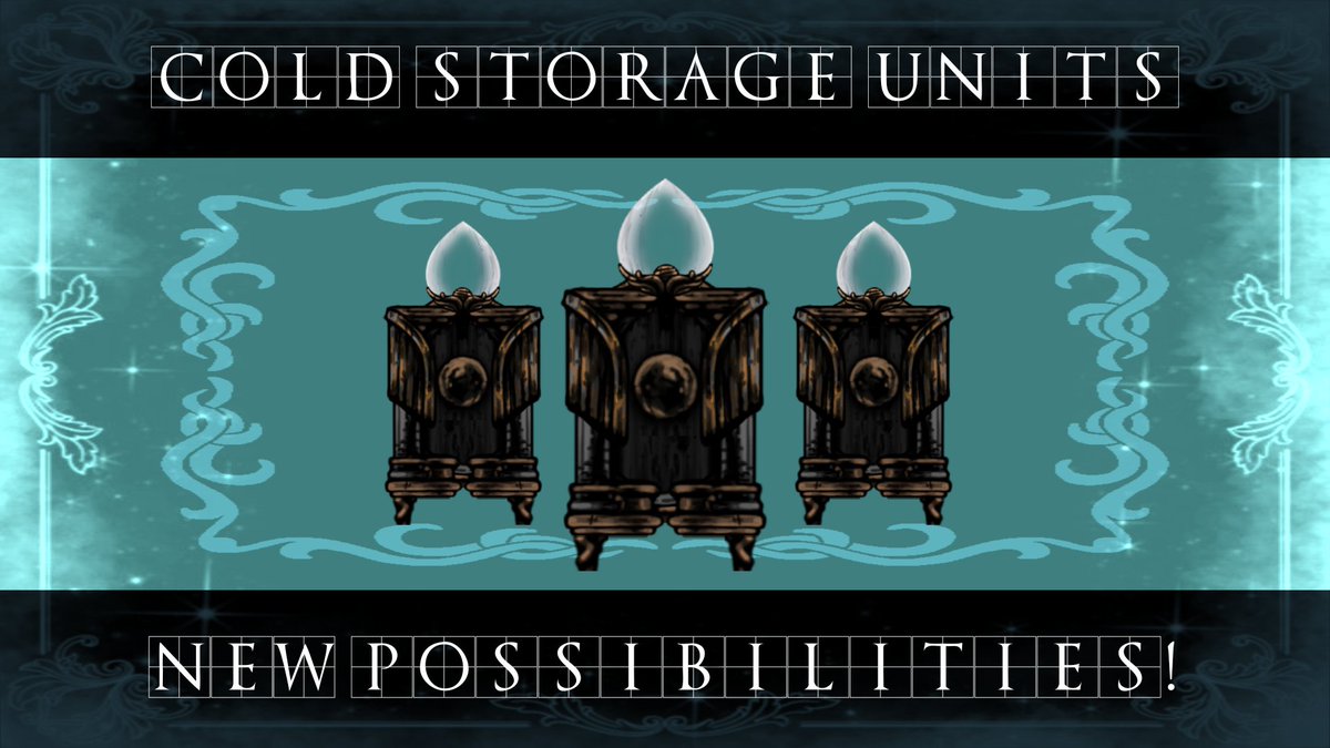 _HK_SS_BG_NPCS_'s tweet photo. — CITADEL ANNOUNCEMENT —

✒️G-Greetings, everyone. Conductor Cadenza speaking. I'd like present to you the cold storage units! Not only will it help greatly with food preservation, allowing them to last much longer, but it also opens up opportunities for new culinary delights! https://t.co/ptcjFqsD9R