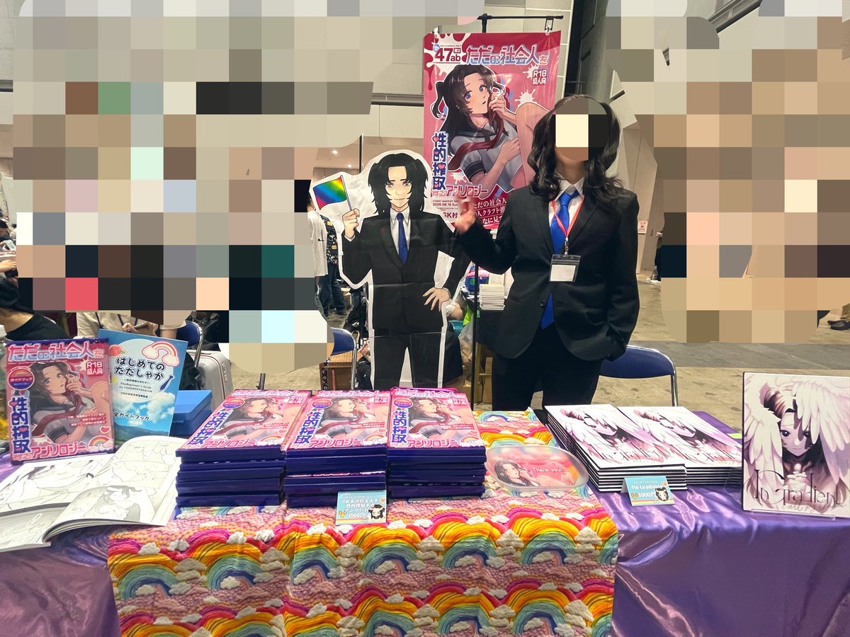 rmts_chima's tweet photo. 設営完了しました！
ろむさんのめちゃくちゃかっこよ(くて高身長な)ただしゃかくんがいます！！！！
西2ホールか47abにてお待ちしております！！ https://t.co/cLPs1cJQXb