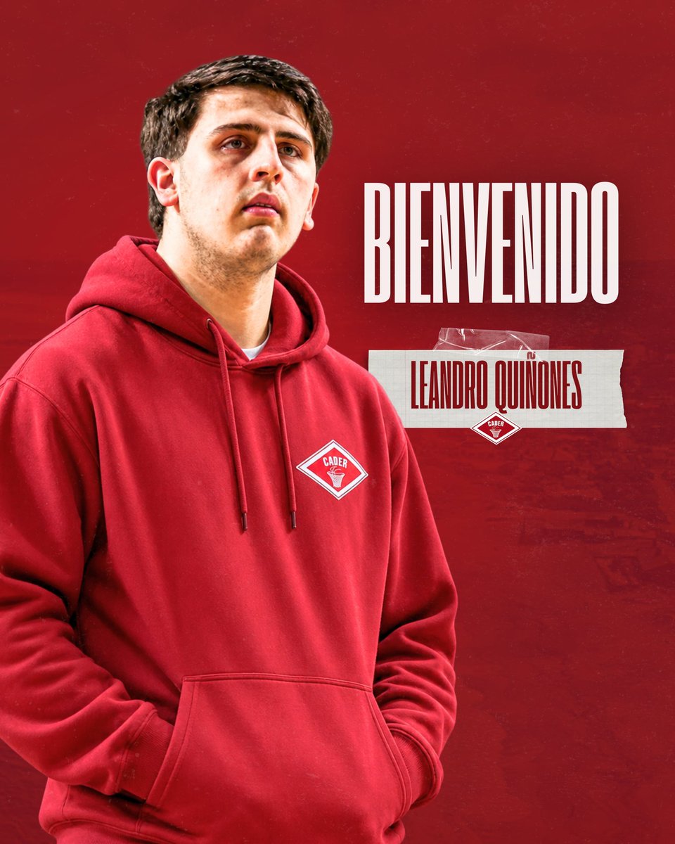 caderoficial's tweet photo. ☑️ 𝐋𝐞𝐚𝐧𝐝𝐫𝐨 𝐐𝐮𝐢𝐧̃𝐨𝐧𝐞𝐬 es nuevo jugador de Cader. https://t.co/jwrsX9DcUI