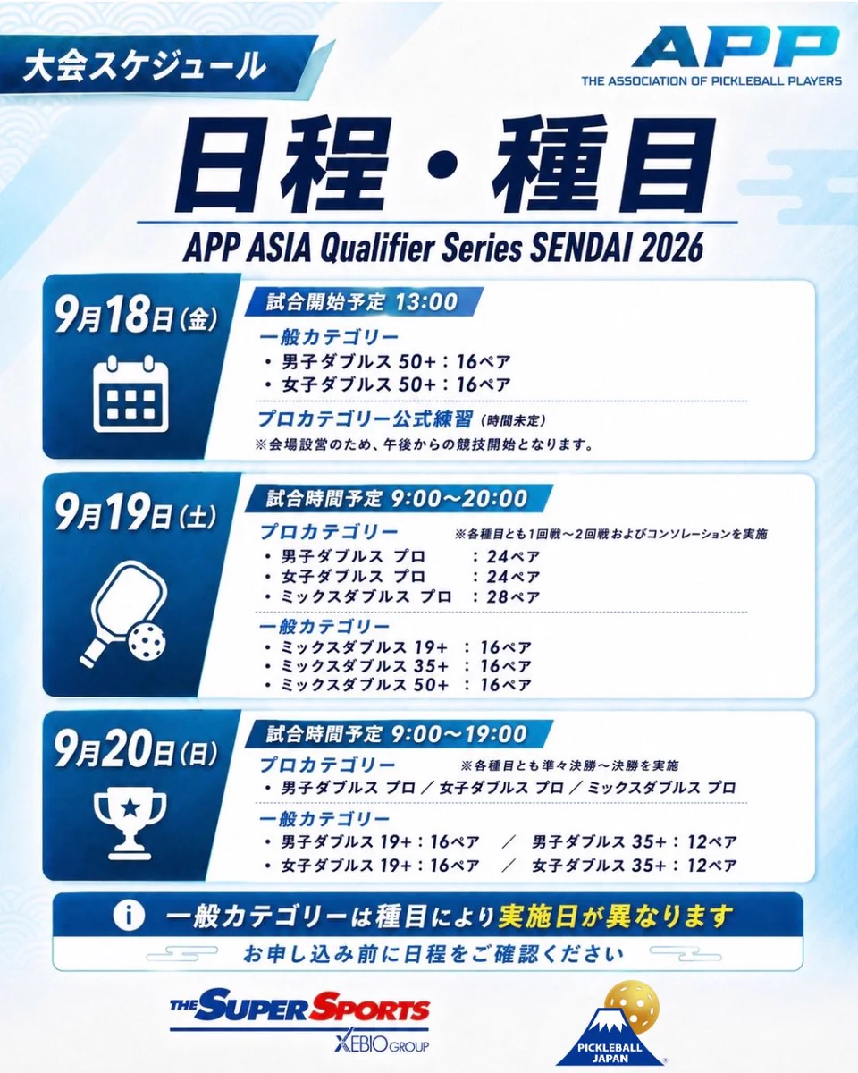 Pickleball Japan (PJ) | 一般財団法人 ピックルボール日本連盟 on X