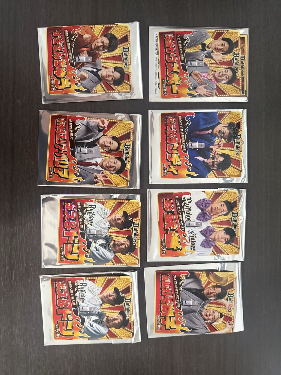Xximun's tweet photo. オリックス キングオブコンビ2026
ホログラムトレーディングカード

譲)影武者/ボス＆ドン/完熟サウスポ/なにわダンディ/カルガモ親子/すぎさんちゅう/千代崎エリアバリア

求)21.94関連のもの
　
本日現地です🙆‍♀️
お心あたりのある方、リプ･DMお待ちしております🤲🏻

#オリックス交換 https://t.co/mQ4dHM6CFI
