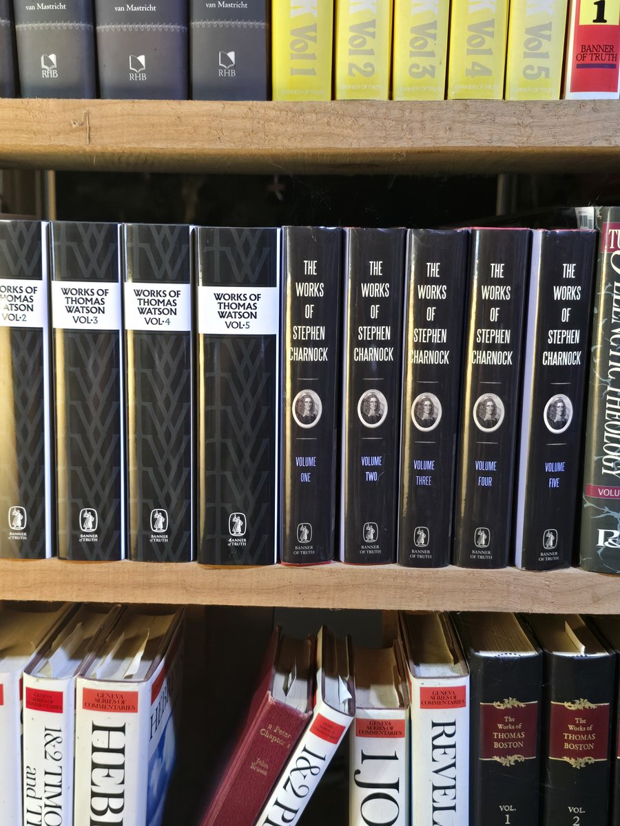 MDMeiser's tweet photo. Watson and Charnock together on my shelf. What a ministry they had. https://t.co/aucb6qUPFH