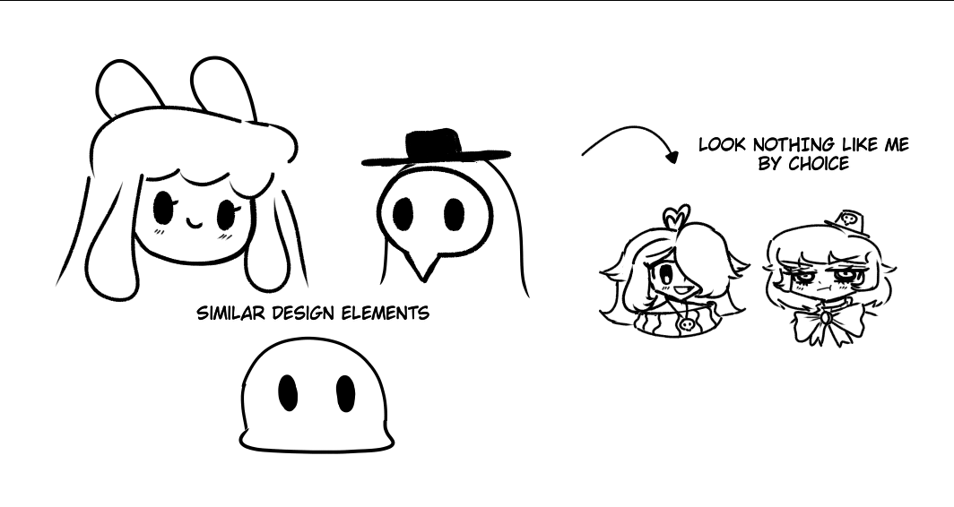The_Airyl's tweet photo. Aira design doc #3
I wanted Aira to be simple and easy to draw like me. Thus she ended up being the one who both looks most similar to me and recognizable as a slime, compared to her sisters who barely resemble slimes after consolidating their images into their memory
#airylic https://t.co/05DBBq3hQW