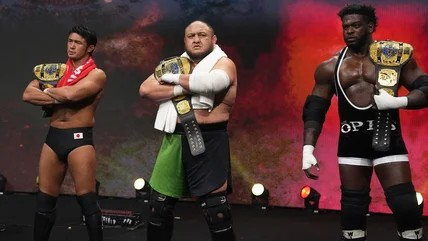 Noahgilberto19's tweet photo. The Opps was so sick when it was just Samoa Joe, Shibata and Powerhouse Hobbs https://t.co/LWYTMRZf11