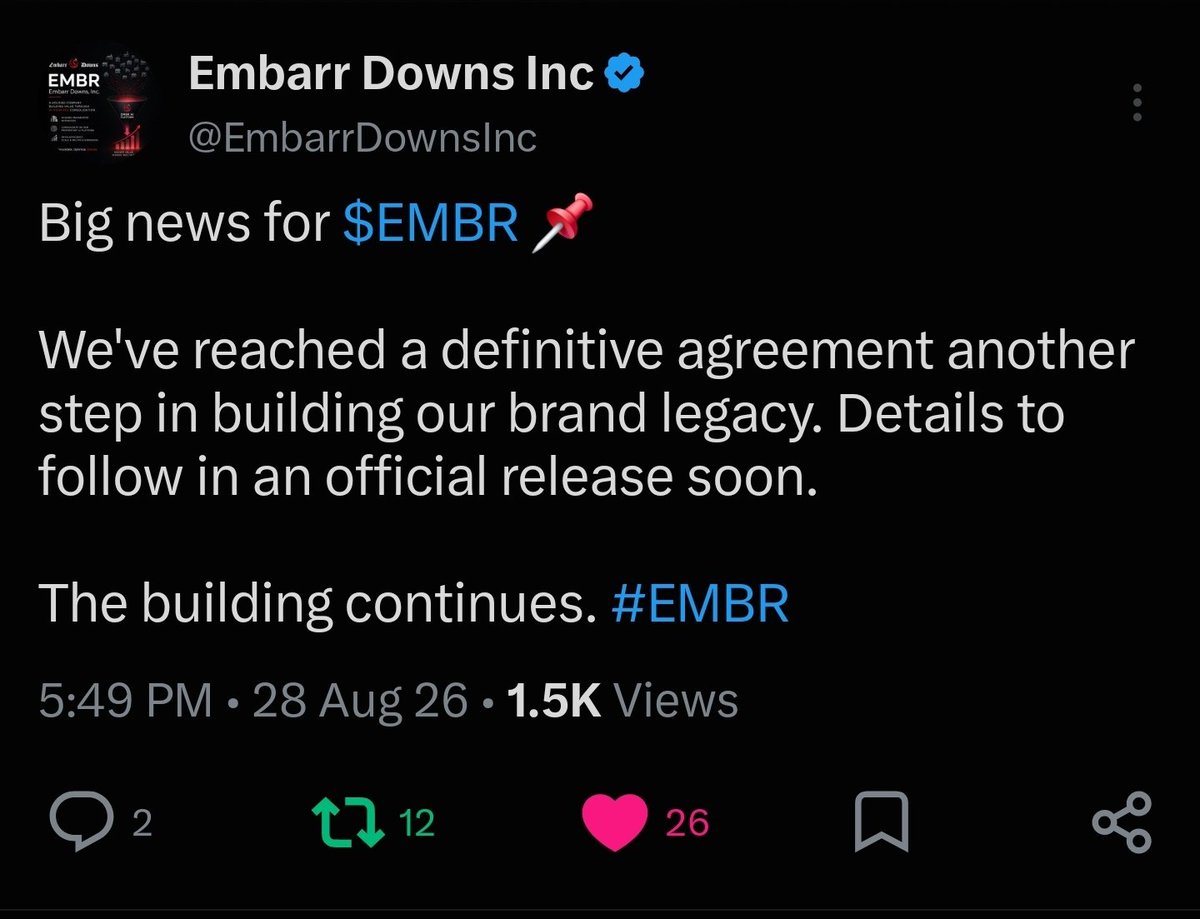 Rise2ShineLife's tweet photo. $EMBR shaping up for a good week 🤑
Exciting times 🥂
No toxic financing 👏
2 acquisitions completed revenue booked 🤝
No dilution 👊
Celebrities involved may be revealed👍

$ATWT shouldn't be trading this low🤷‍♂️

$AMFN testing still underway 🥼

$SNRY $ADTX on watch 👀
#stocks https://t.co/LTSrmFRvBJ