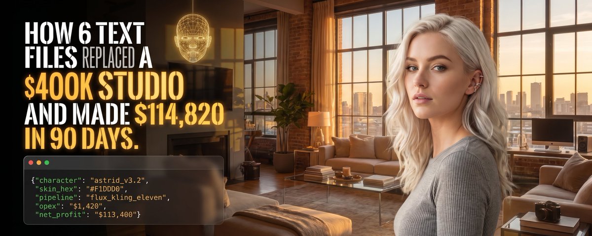 How 6 Text Files Replaced a $400K Studio and Made $114,820 in 90 Days.