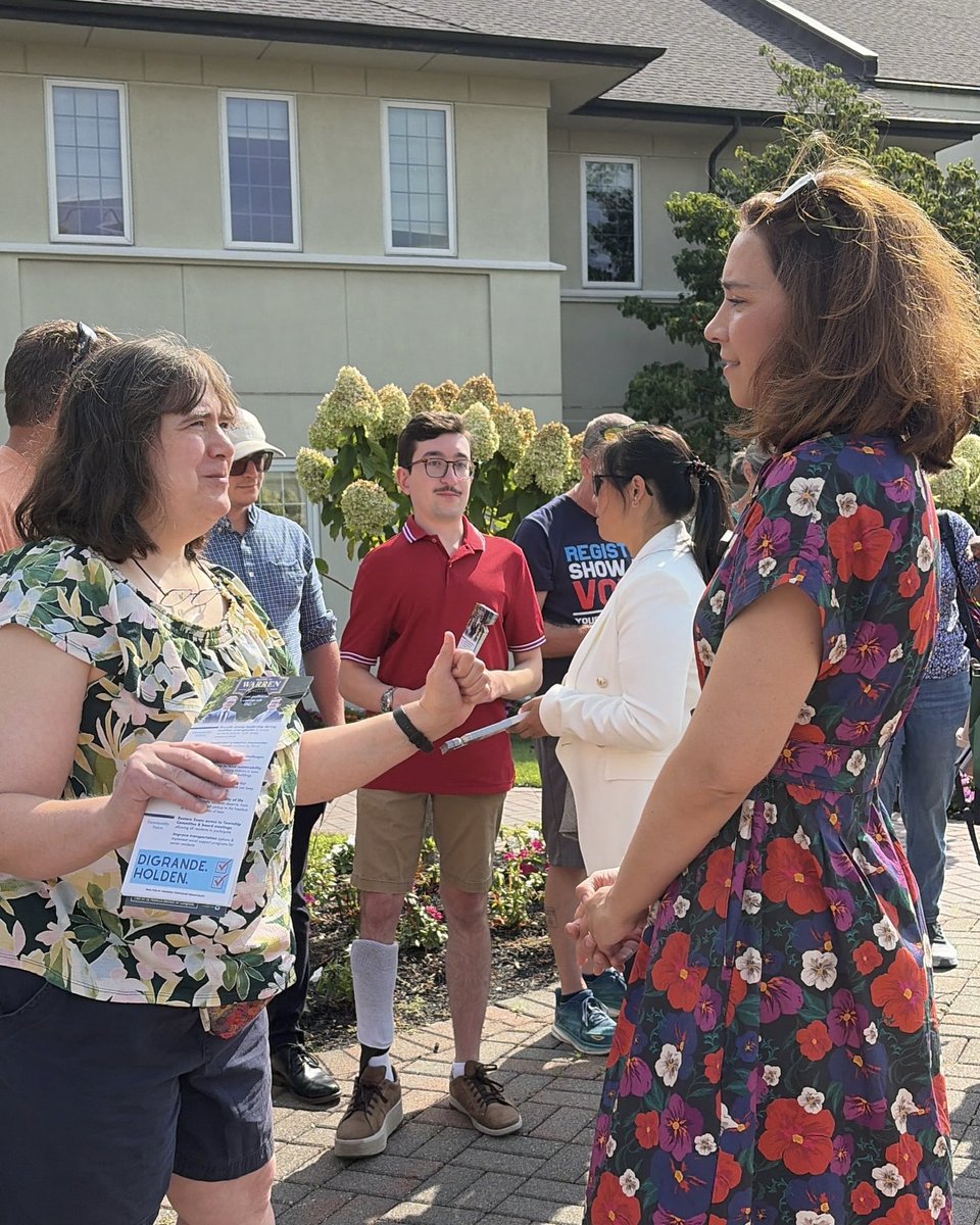 RebeccaForNJ07's tweet photo. Winning in November means flipping NJ-07, but it also means electing Democrats up and down the ballot who will work to lower costs and invest in our kids’ futures. We have the team here in Warren Township to do just that! https://t.co/6aHDJstnOc
