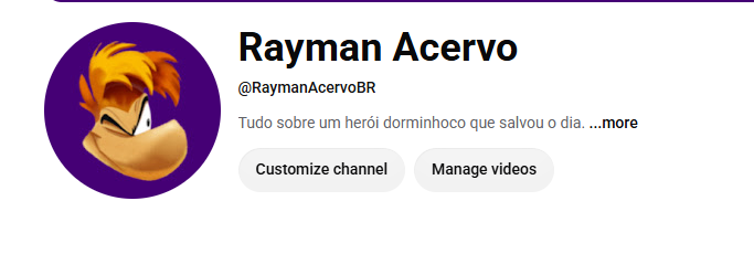 AcervoRayman's tweet photo. Agora o acervo tem um canal!

No momento não tem nenhum video, mas vou gravar o mais cedo que eu puder, até lá, se puderem, se inscrevam lá pra dar uma ajudinha

https://t.co/Ice2ef0kPS https://t.co/dFPUczUyMq