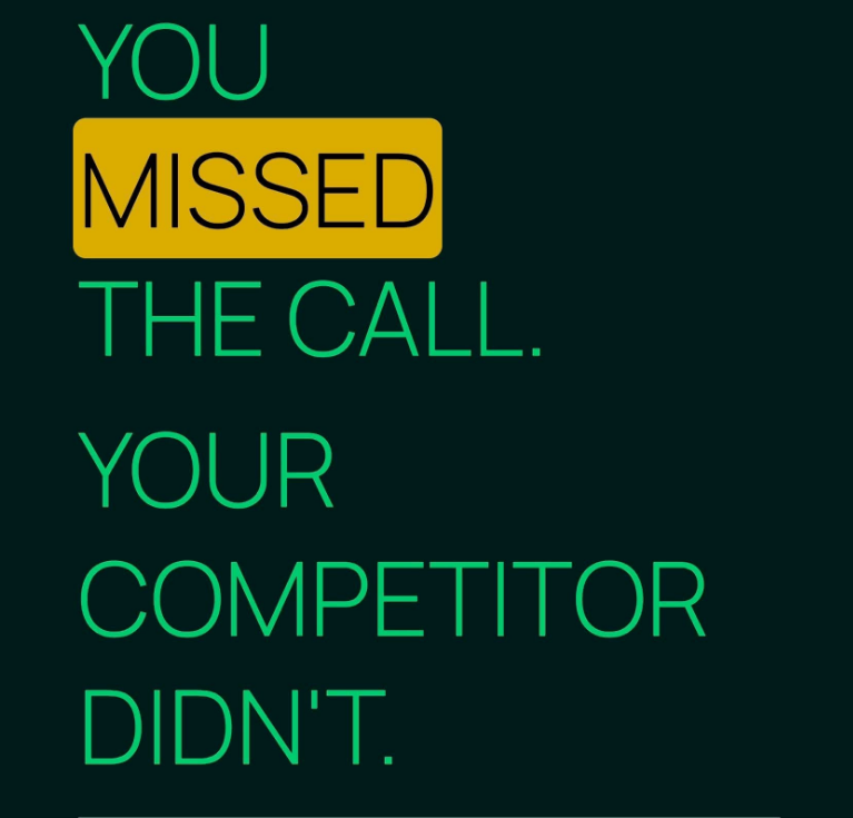 TApproachUS's tweet photo. DAY 04/30 
You could be leaving $4,000 on the table.
And it could be happening because you missed a few phone calls.
Let’s say your business gets 50 missed calls a month.
Your average customer is worth $800.
If just 5 of those missed calls could have become customers: https://t.co/neQOAU6PHb