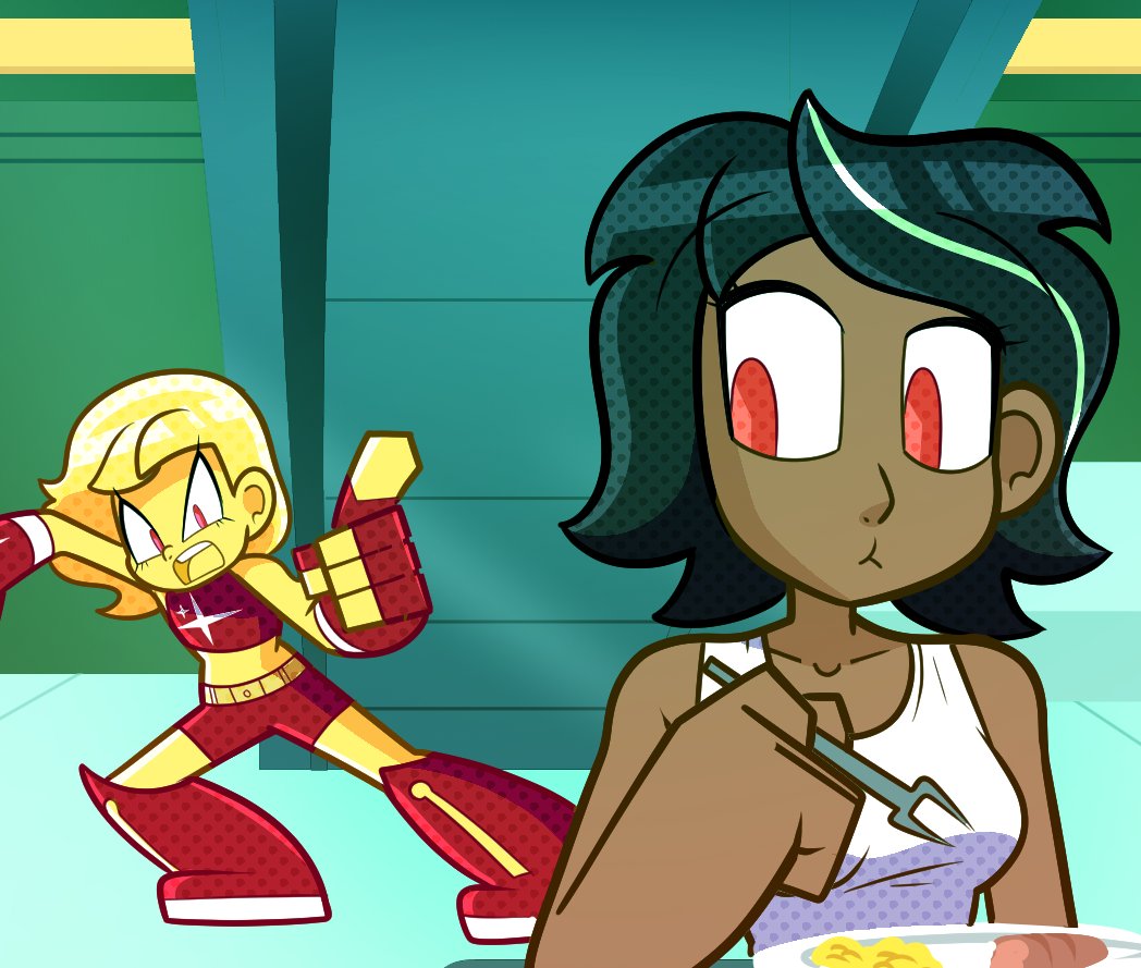 0rbitten's tweet photo. The training arc comes to an end! Or does it? Next Solar Girl: Atrophy page is now up on Patreon https://t.co/wwrSzoBj38