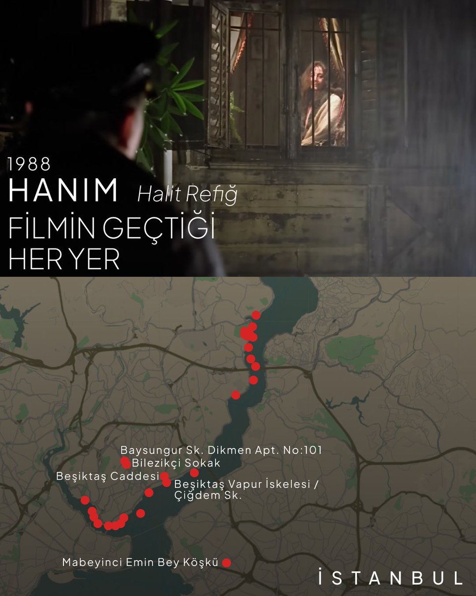 OFilmroute's tweet photo. 🎬 Hanım (1988) Filmin Geçtiği Her Yer ile şimdi yayında!! 
https://t.co/9k9163qrvN https://t.co/nBvYELqKBH