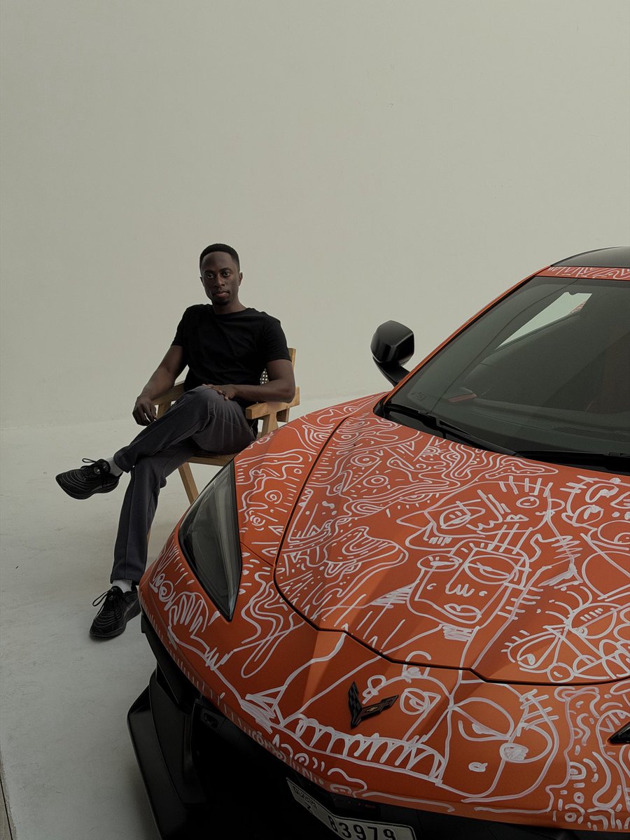 IbandaBenjamin's tweet photo. I’m Benjamin Ibanda. I draw on cars.
One continuous line, freehand, no sketch and no stencil, straight onto the paint. The style is called Afro-Doodle. I built it and it’s mine.

1/7 (thread) https://t.co/V3nZLkRSul
