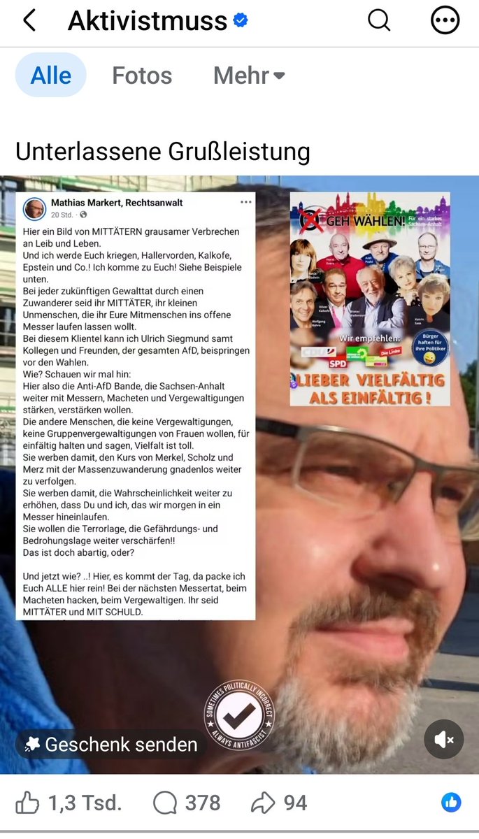 Immortelle66's tweet photo. @MathiasMarkert https://t.co/TtjTouaENp

Sie werden jetzt berühmt ! Herzlichen Glückwunsch 🫵🤢🤮 https://t.co/9XTVtkcyw9