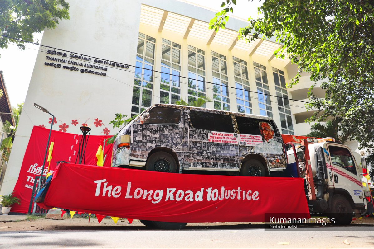 kumanan93's tweet photo. Today, on the International Day of the Disappeared, the “Long Road to Justice” International Conference was held in Jaffna, organized by the Association of Relatives of the Enforced Disappeared in the North and East.

Families of the forcibly disappeared, UN expert on enforced disappearances Ana Lorena Delgadillo Pérez, the South Asia Regional Director of Amnesty International, and representatives of diplomatic missions attended the conference.

The event highlighted the decades-long struggle of families of the disappeared for truth, justice, and accountability.

#TheLongRoadtoJustice