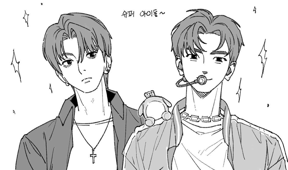 zzung_142's tweet photo. 태구리 라방보면서 그린 ... 피겜 아이돌 3인방 https://t.co/WtaqNv5tYW