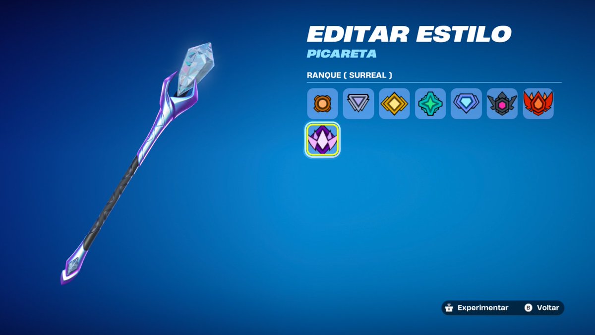 edunofg's tweet photo. Acho que na tentativa de consertar o bug em que os cosméticos da ranqueada ñ desbloqueava mesmo quando chegava em determinado ranking, a Epic acabou liberando pra todo mundo.. nunca joguei pra chegar no Surreal e agora consigo selecionar e jogar com todos os estilos 🤣 #fortnite https://t.co/mkAsjP9F5N