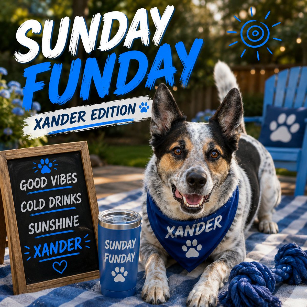 NestorStep52686's tweet photo. ☀️🐾 SUNDAY FUNDAY — XANDER EDITION 🐾☀️
No charts.
No stress.
No rushing.
Just good vibes, good people, and XANDER. 💙🖤
We’re still here.
We’re still building.
And the community keeps growing one paw at a time. 🐾
Enjoy your Sunday… tomorrow we get back to work. 😎🖤
XANDER 🐕💙
Built by the community. One day at a time.
#XANDER #SundayFunday #Solana #MemeCoin #Community
