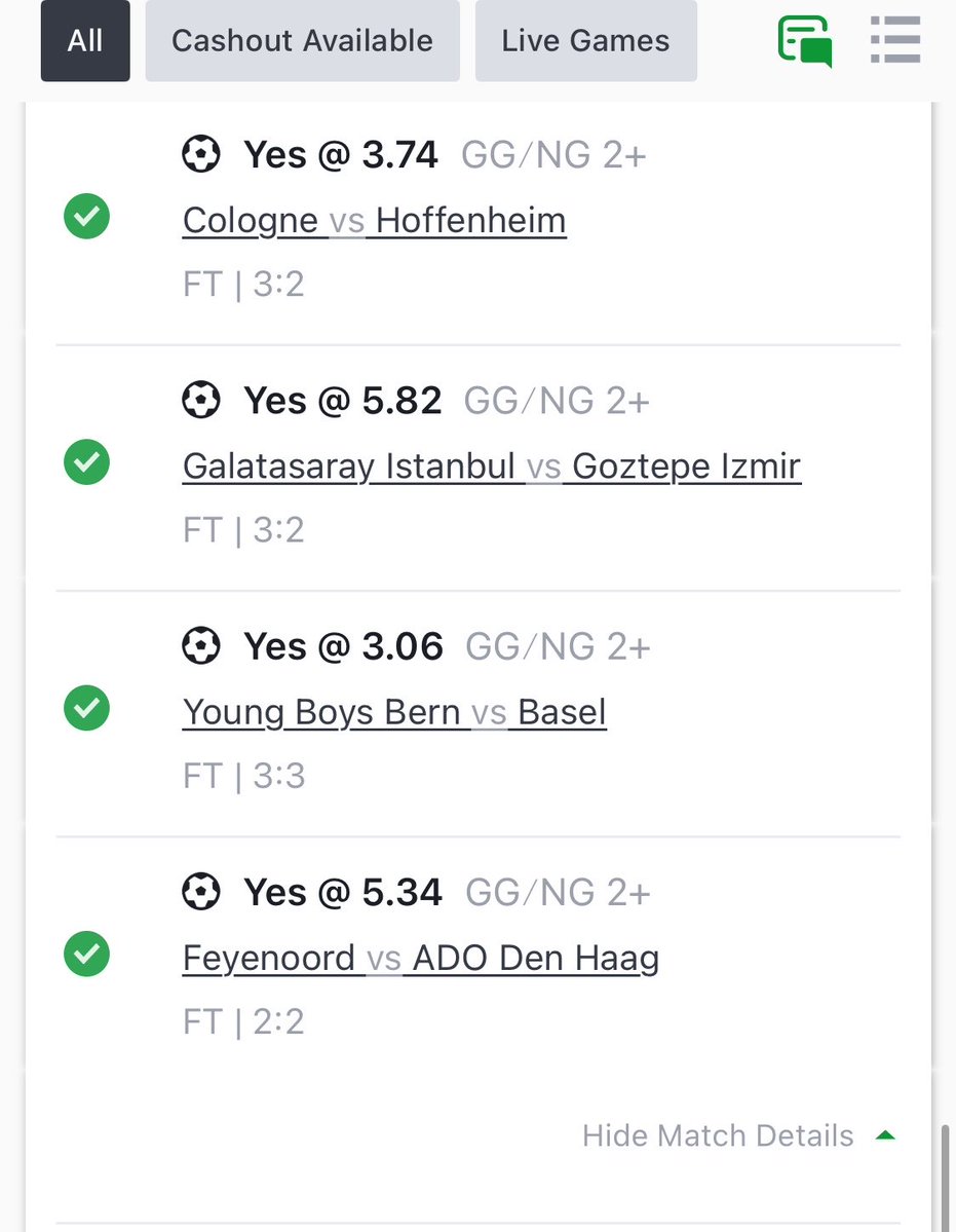 sportxanalytics's tweet photo. God is the greatest 💯

7/7 GG2+ boom💥 🏆 

15k odds won 💰 https://t.co/2SmOAioUPG