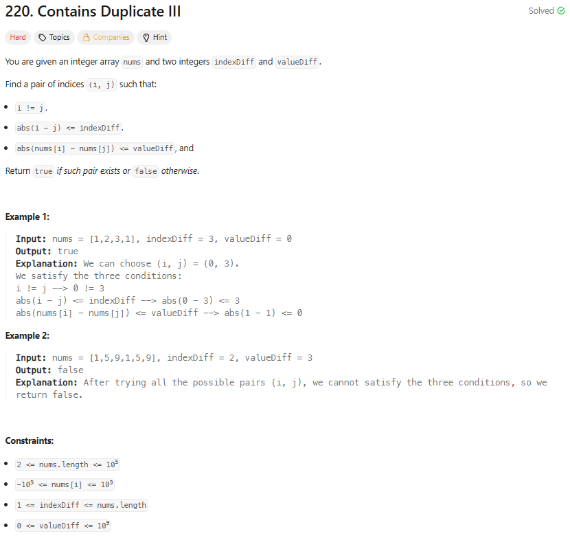 ThiagoFBastos's tweet photo. É incrível como resolver problemas como no Leetcode é muito mais fácil em C++, na maioria dos casos.
Bastou um std::map<int, int> e o lower_bound além de usar sliding window para resolver o problema.
#programacao #dsa #LeetCode https://t.co/UDn1Mwx5wM