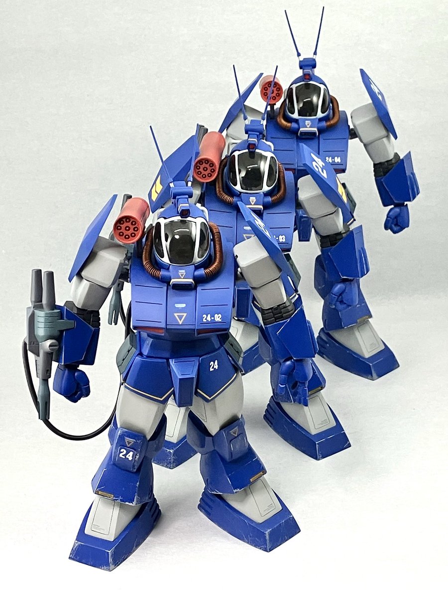 TA7668572129's tweet photo. #今月作ったプラモ晒そうぜ 
1／48ソルティックコーチマ×3
完成ました。先行の1機と合わせて
24部隊、達成です❗️ https://t.co/Gag9hlO9Q5