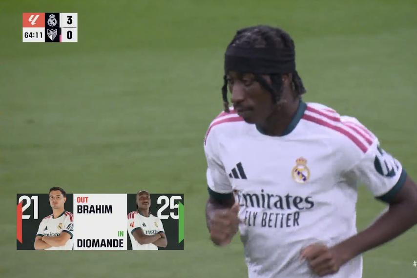 TouchlineX's tweet photo. 📸 - THE €140M SIGNING YAN DIOMANDE HAS ENTERED THE PITCH FOR REAL MADRID! https://t.co/D2NgNL5jyG