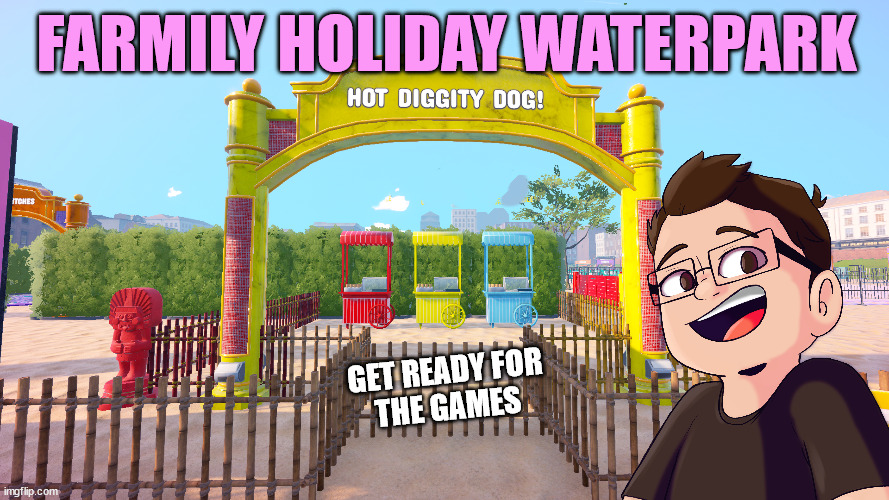 Farmhouse781's tweet photo. This Wednesday Sept 2nd on stream, THREE lucky contestants will compete in the Farmily Holiday Waterpark games! 7 challenges all hosted my me within #WaterParkSim π Water you waiting for? https://t.co/fUDW5qEwWf