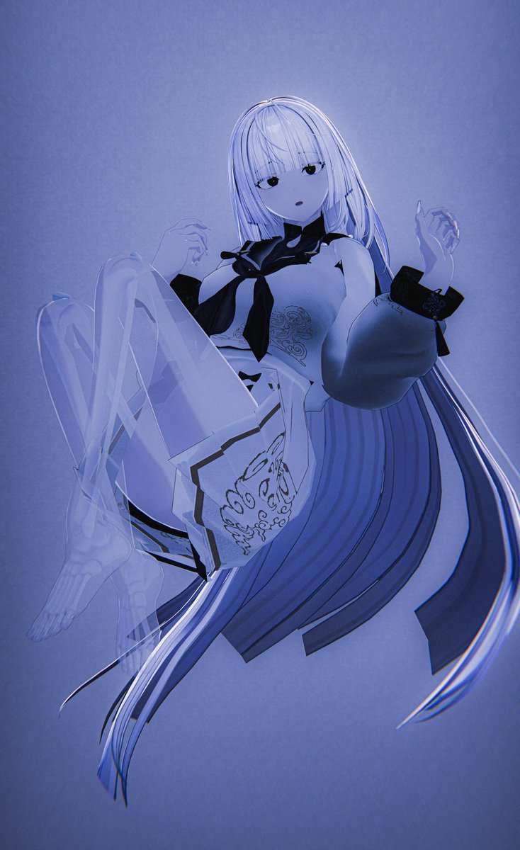 kurakonbu_'s tweet photo. EvicPlus様の新作テクスチャ 「Ghost Make Set」

森羅ちゃんでアンバサダーさせていただいてます🤍🖤
幽霊をイメージした儚くシンプルで素敵なメイクと脚の透け感もとっってもいいテクスチャです👻

リリース記念セール中🦴

#PR #EvicPlus #Shinra3D https://t.co/vpMui2oU5d