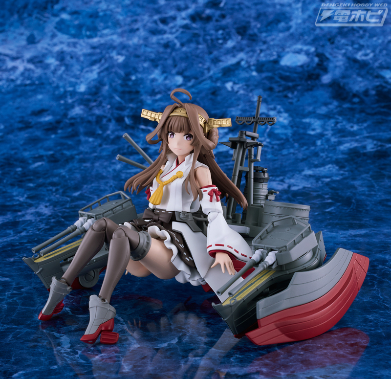 hobby_magazine's tweet photo. 【今週の話題】『艦これ』より「#金剛改二丙」が「#PLAMATEA」に初登場！巨大で武骨な艤装パーツ＆可憐な艦娘を可動プラモデルで完全再現！専用スカートで座りポーズも再現可能！

https://t.co/PdkdhN23Dn https://t.co/EKIvWQVxqs
