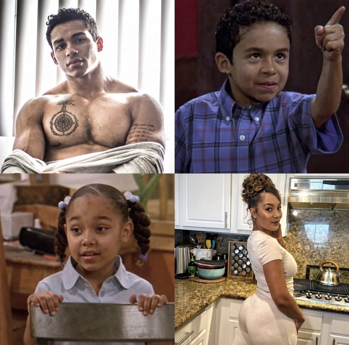 VintageSitcoms's tweet photo. Noah Gray-Cabey and Parker McKenna Posey from the early 2000s sitcom My Wife and Kids 🤯 The glow ups are real! https://t.co/3ciJhEdnJz