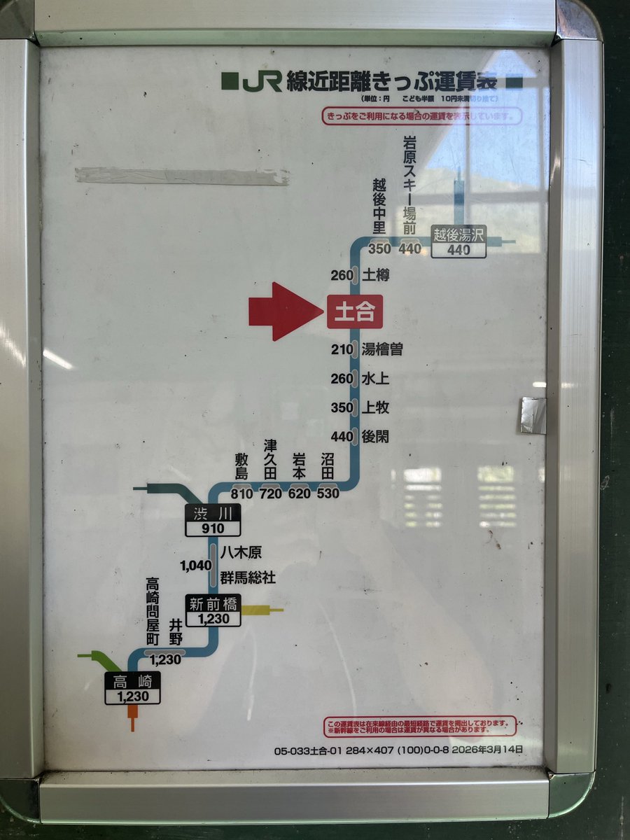 k_wacky's tweet photo. 2026/8/21 #北海道and東日本パス⑦ #高崎線 #上越線 #吾妻線 #八高線 #横浜線
新宿-大宮-高崎-水上//土合-水上-渋川⇄長野原草津口-高崎-高麗川-八王子-橋本 https://t.co/HqKT0tyRUQ