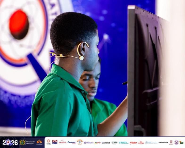 AmanAdehyeKNUST's tweet photo. End of Contest:

Prempeh College: 44pts 
Ghana National College: 30pts 
Keta SHTS: 39pts 

Floreat Prempeh College 💚

#NSMQ2026 #NSMQQuarters #Primetime https://t.co/p6hyOXBuVt