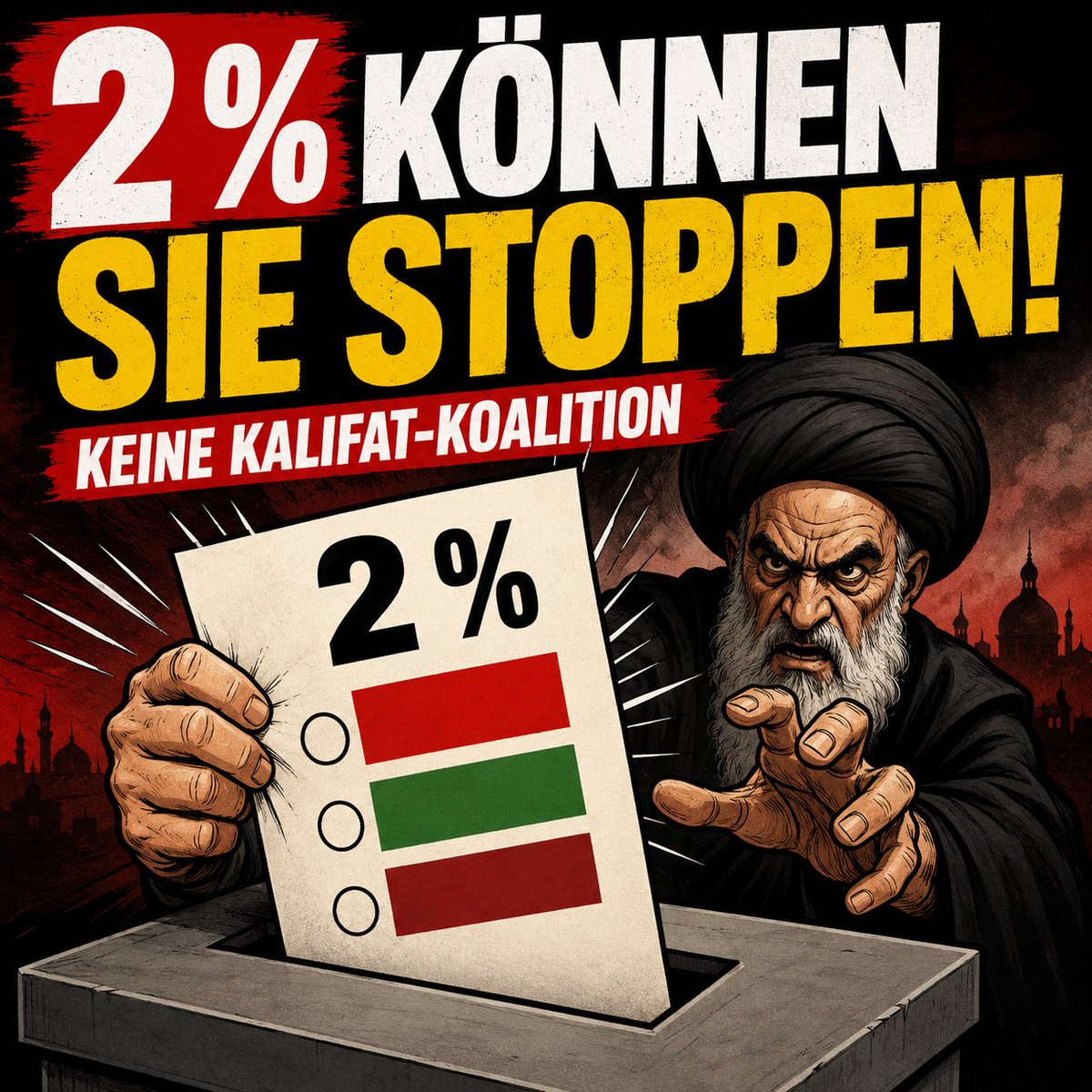 ISefati's tweet photo. BERLIN-WAHL WIRD ZUR RICHTUNGSWAHL!
Wer eine rot-rot-grüne „Kalifat-Koalition“ aus SPD, Grünen und Linken verhindern will, muss wählen gehen!

Wir Deutsch-Iraner sind in Berlin keine riesige Bevölkerungsgruppe. Doch wenn rund 30.000 iranischstämmige Berliner wählen, entsprechen ihre Stimmen etwa zwei Prozent der abgegebenen Stimmen. Damit können wir mitentscheiden und ehrlich gesagt einiges ;) #berlin #wahlen
