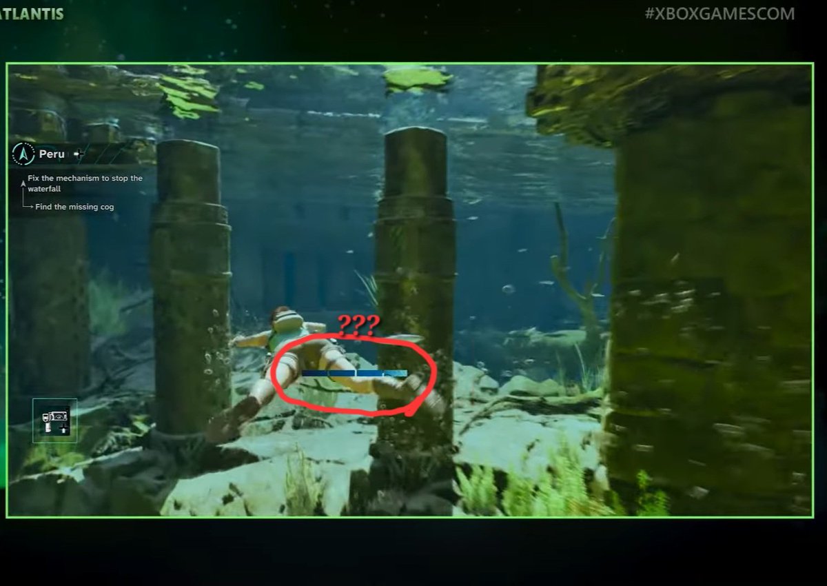_bubbleti's tweet photo. imo it'd be better if the bar was placed under her health bar it looks neater that way instead of being at the center of the screen.
even if they lower it down it's still distracting- https://t.co/J76XQ9rD2R