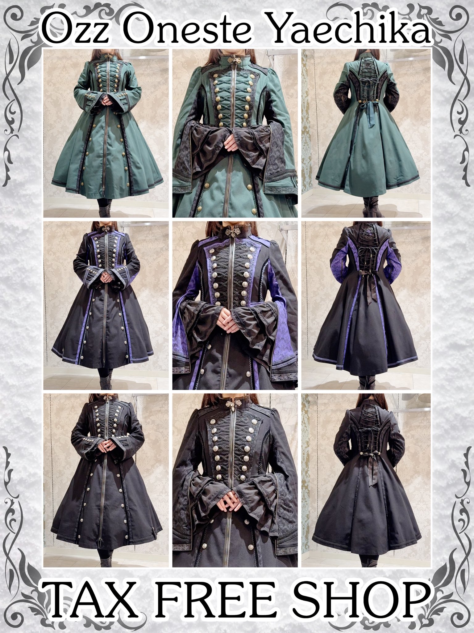 Ozz ポンチョ Gothic Lolita Gothic Lolita Cuffs and Embroidered Badge