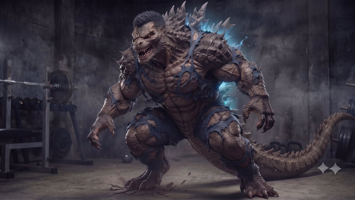 KaosaGaou's tweet photo. #GeminiAI #transfur #Godzilla
New tech to fuse Godzilla gene to make super soilders 🦖✨

Though some radioactive slimes leak were causing random Godzillization here and there...🦖🦖 https://t.co/WVc2zOIrxR
