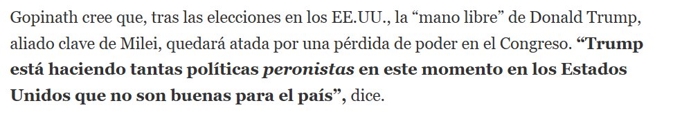 ObreroNews's tweet photo. Hola @GitaGopinath.  Es mala palabra el peronismo? No será que vos no manejaste nunca ni un carro de panchos?
Pensaste alguna vez en laburar ? https://t.co/fc9JZgyZfn