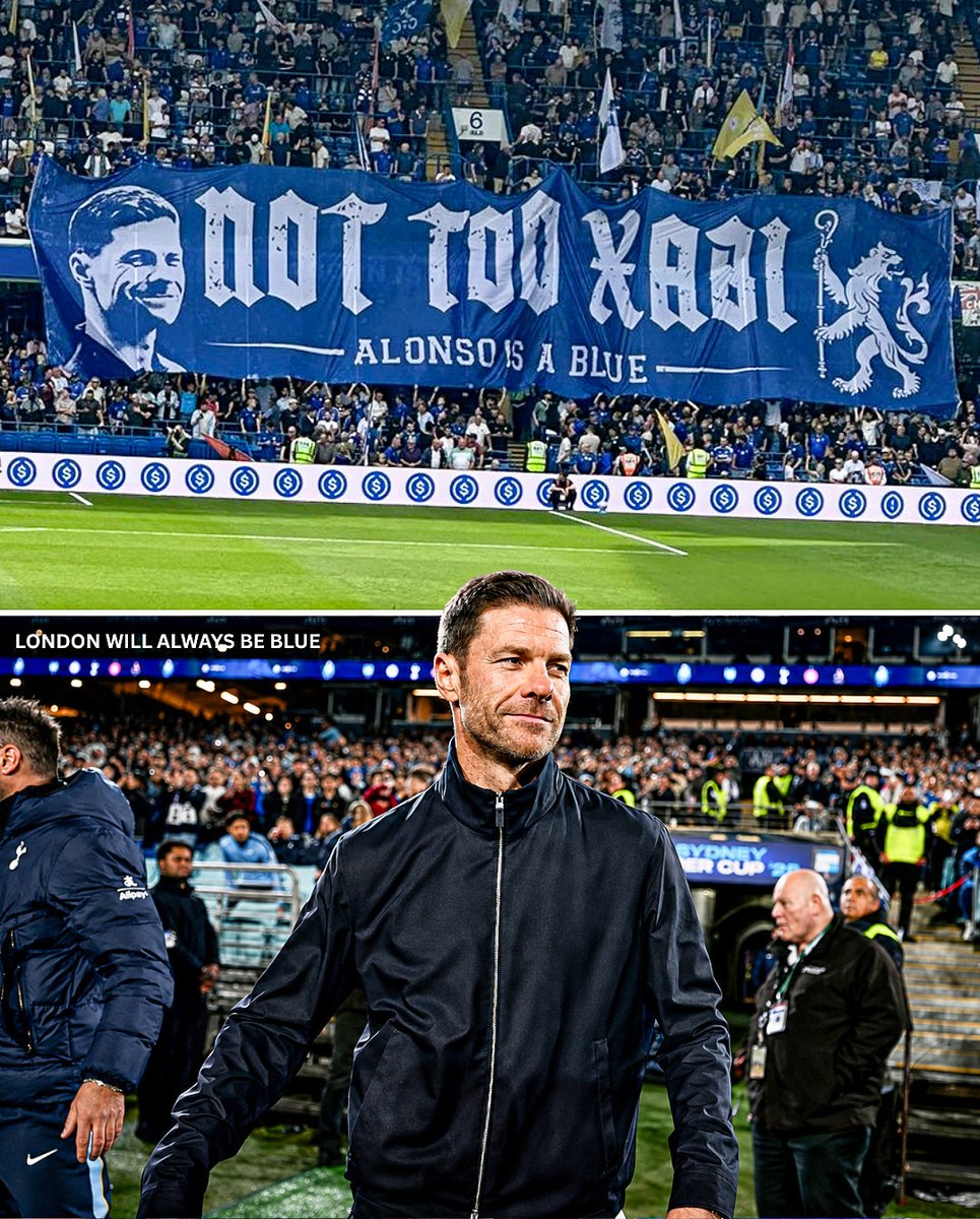 ldnwillbeblue's tweet photo. 🚨New banner for Xabi Alonso: “Not too Xabi - Alonso is a blue.”

📸 @kierangill_DM https://t.co/B7cXAZaewk