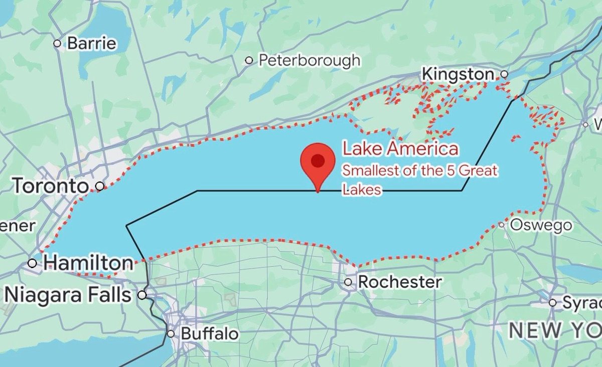 ihavebiggertit1's tweet photo. Much like Lake America, Google Maps found it but was less than impressed. https://t.co/HMTJCXbXmD