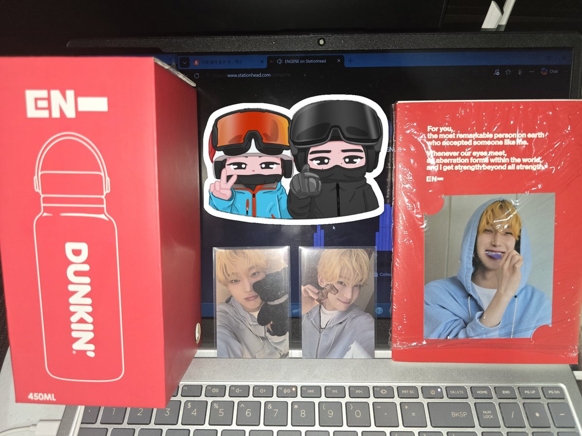 puppiezjakehoon's tweet photo. ENHYPEN FIRST MUSIC SHOW GRANDSLAM GA 🎉🎉🥳

1 Enhypen x Dunkin Tumbler (Red)
1 R:U Engene Ver. (Sunoo, Unsealed)
1 R:U Engene Sunoo PC Set

Rules:
☆ Follow, Like, RT
☆ Drop Voting Proofs (at least 3 Music Shows)
☆ Drop Tags
☆ Ends on Sept. 4, 2026

BLOODY PARADISE FIFTH WIN 
#ENHYPEN1stGrandSlam
#ENHYPEN24thWin #BloodyParadise_5thWin