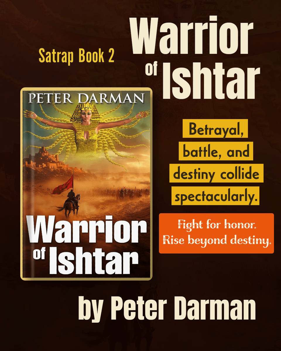 SHOUTmyBook's tweet photo. A slave-born warrior. A rising king. An empire on the brink. Follow Kian Mihran through ancient Persia, where courage, loyalty and destiny collide on brutal battlefields. By @PeterDarman1

Available on - Amazon https://t.co/HDHgOllw1y