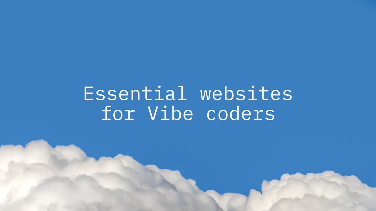 Manixh02's tweet photo. If you are building a vibe-coded app, you need these 3 websites;

1. Free-for dev;
https://t.co/8tXNuopjzu - A huge collection of free tiers, free developer tools, APIs, hosting, databases, and other resources.

2. Free Public APIs;
https://t.co/6wmzA8SERD - Find free public APIs you can use to add real functionality to your app without building everything from scratch.

3. OpenDesign;
https://t.co/3sNIuLNiFt - A collection of free, open-source design resources that can help you build better-looking interfaces faster.

Save this for your next vibe coding project 🔖